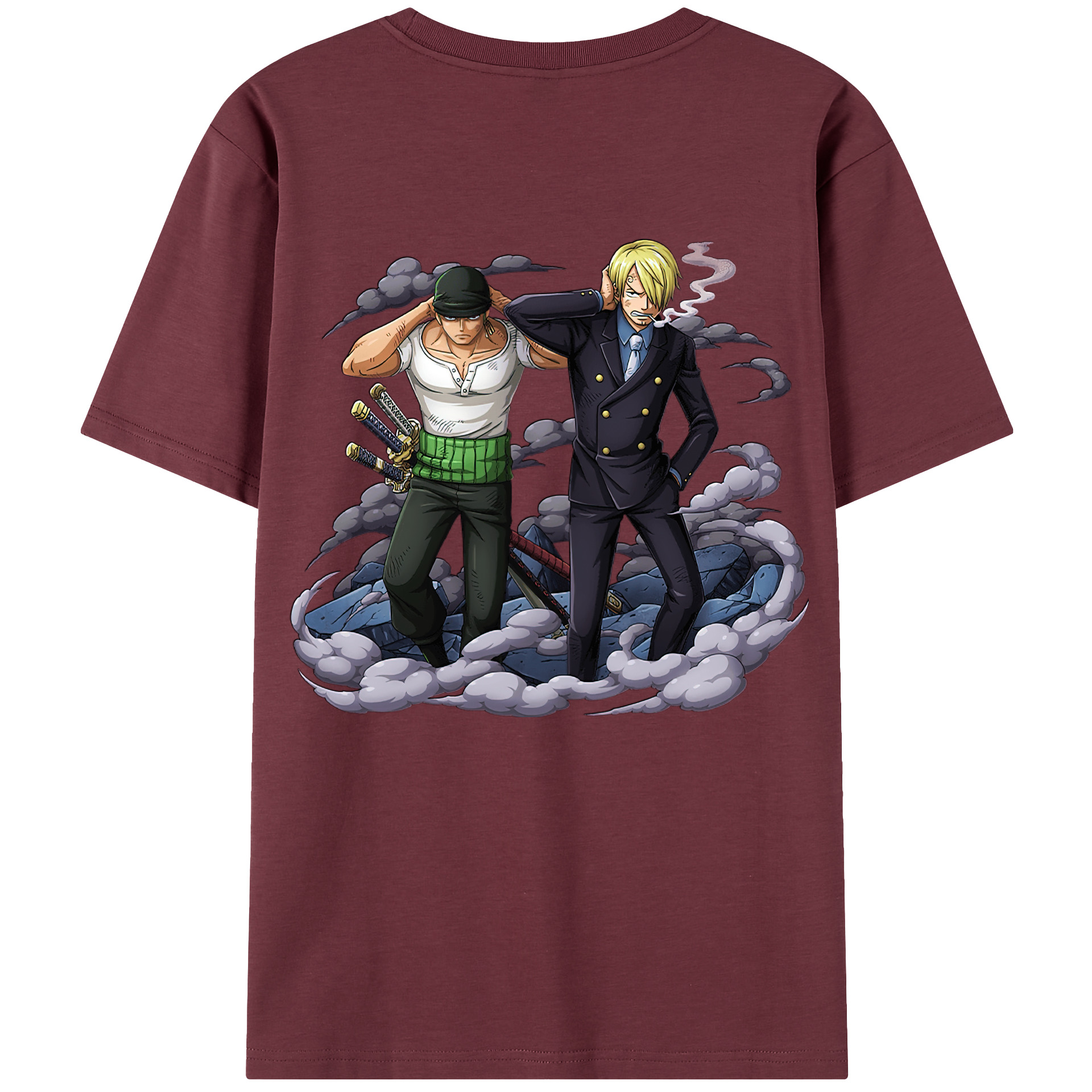 ワンピース サンジ ONE PIECE Sanji 綿100％半袖Tシャツ（背面プリント）